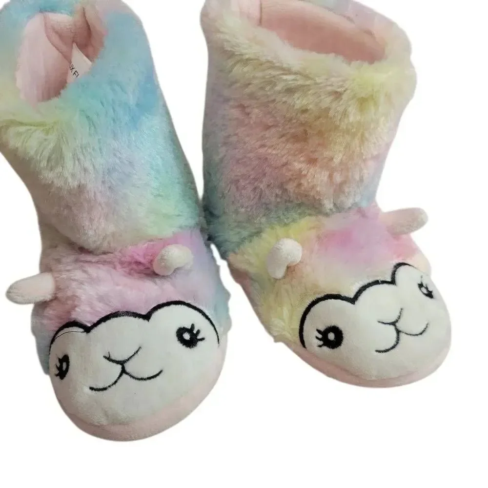 Rainbow Llama slippers 11/12